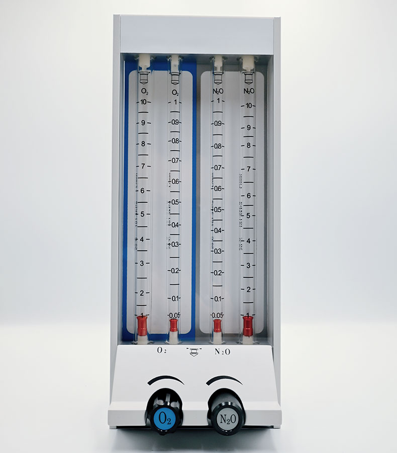 Flowmeter O₂ N₂O Four tube