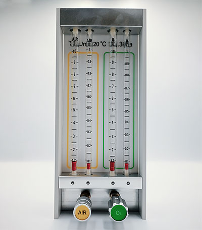 Flowmeter O₂ AIR Four tube