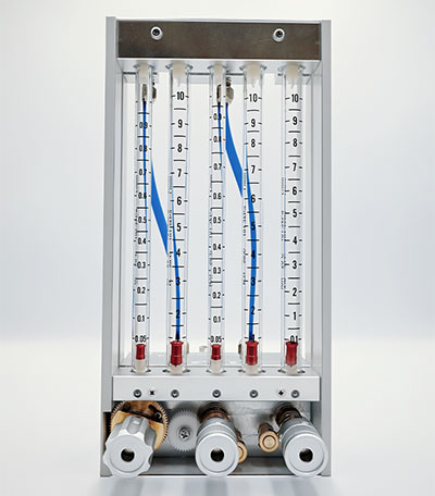 Flowmeter O₂ N₂O AIR Five tube