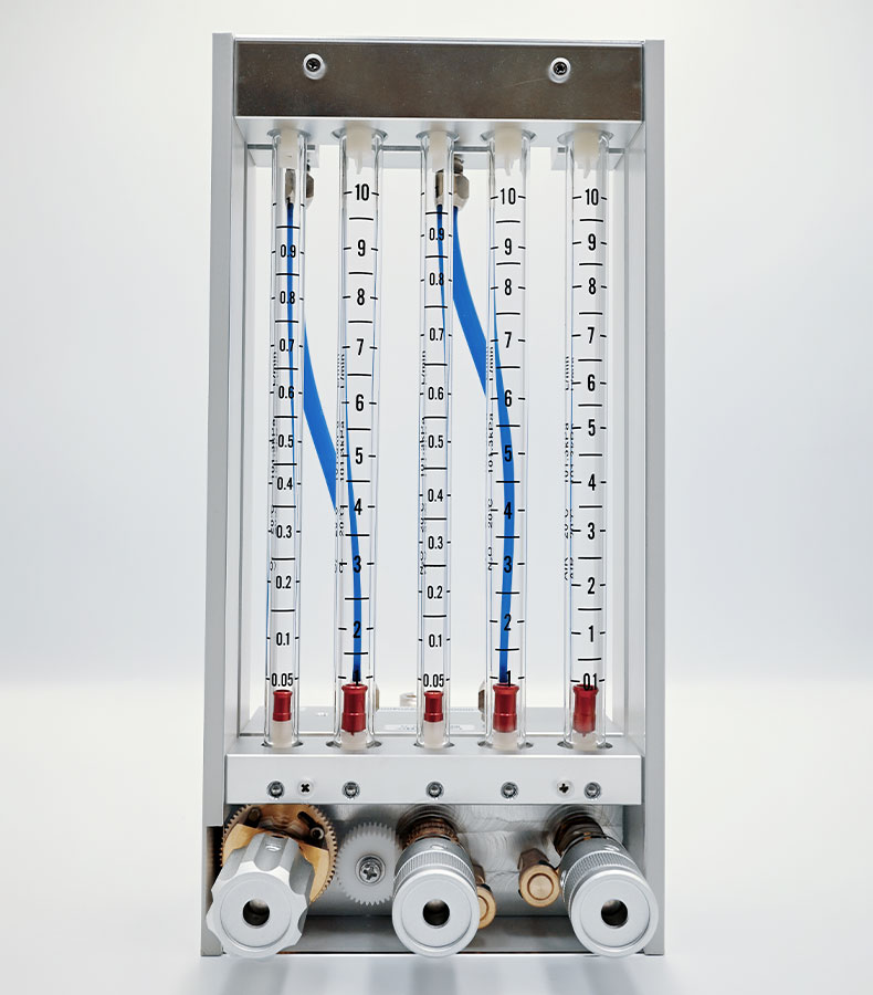 Flowmeter O₂ N₂O AIR Five tube